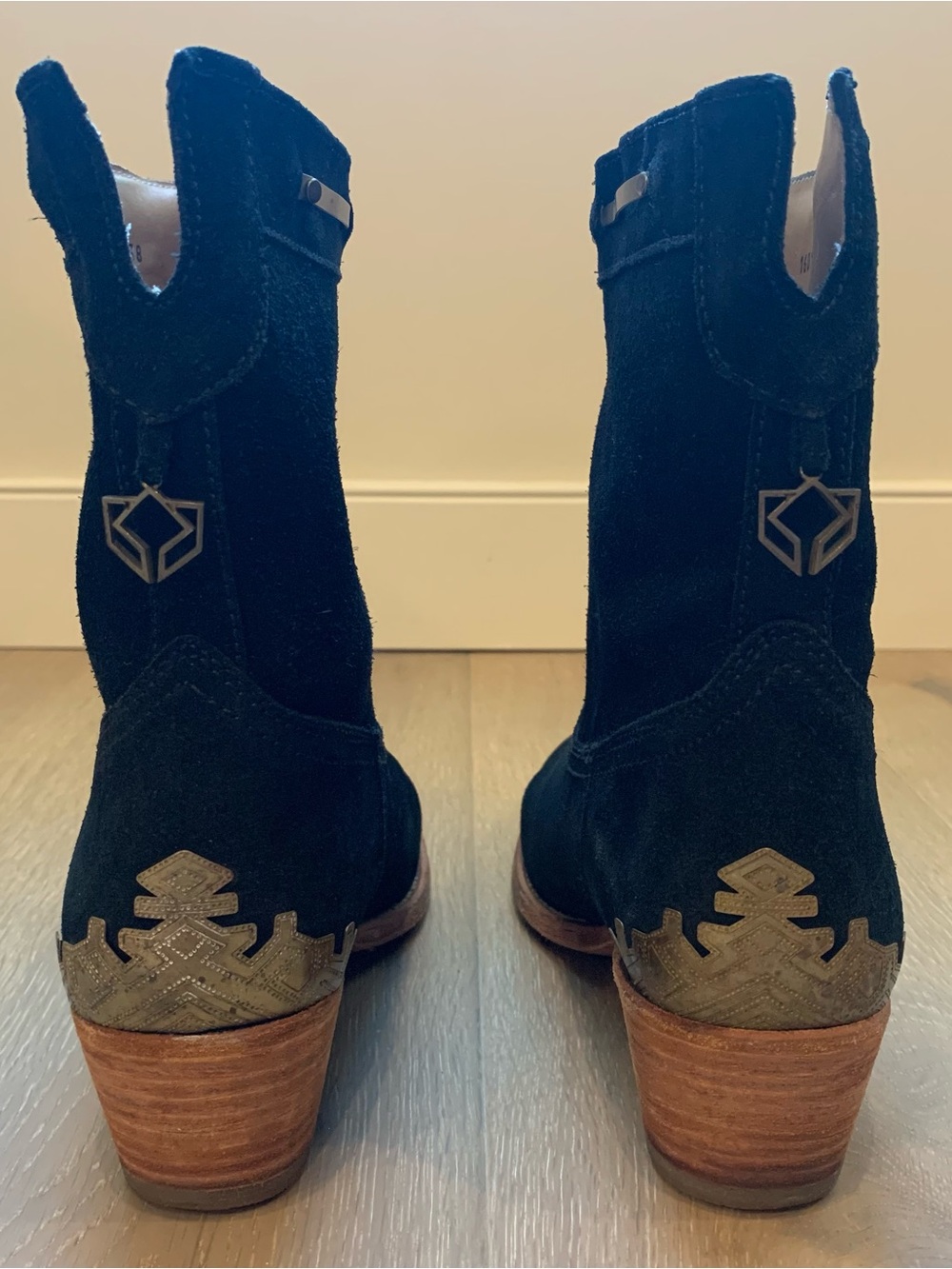 Cobra Society Western Boho Festival Boots Black Suede 38 - Picture 3 of 11